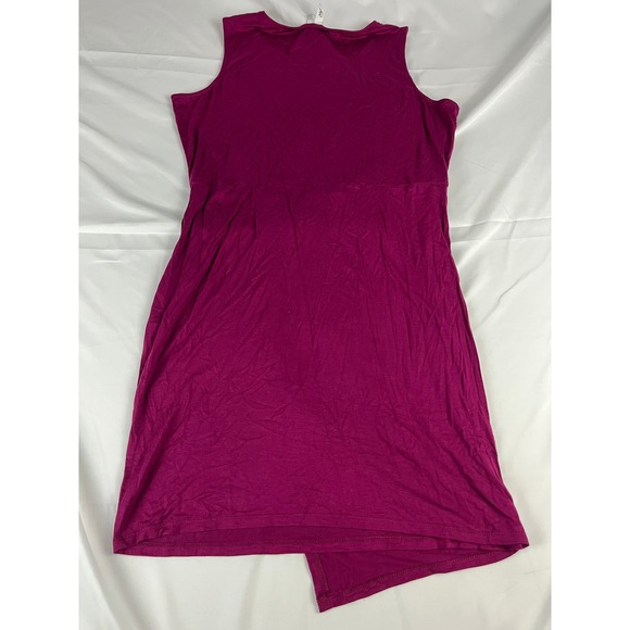 NY Collection Women's Plus Size PXL Sleeveless Dress‎ Fuchsia Pink - Picture 6 of 8